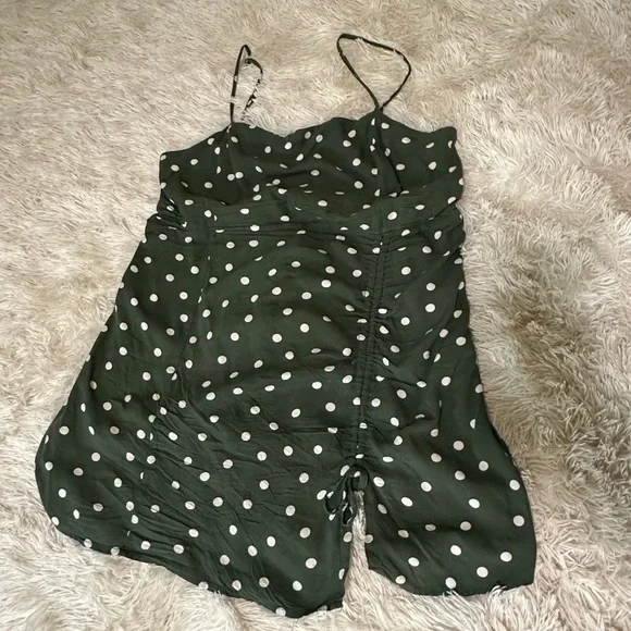 Aeropostale Green polka dot dress - Picture 3 of 10